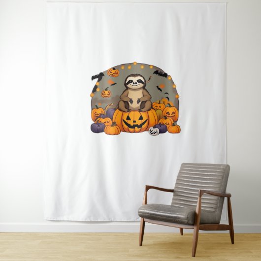 Tenture T-shirt classique de Sloth-o-ween (En situation)