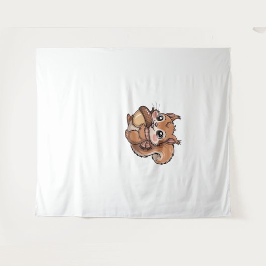 Tenture T-shirt classique écureuil d'automne (Devant (Horizontal))