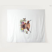 Tenture T-shirt classique pour bébé vache de la Highland L (Devant (Horizontal))