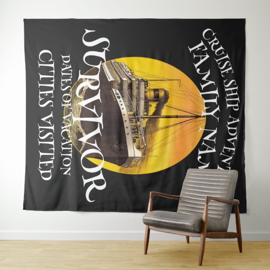 Tenture T-shirt de fête d'anniversaire de famille 2024 Réu (En situation (horizontale))