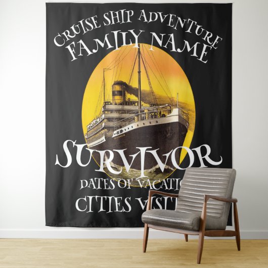 Tenture T-shirt de fête d'anniversaire de famille 2024 Réu (En situation)