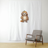 Tenture T-shirt Essential de Slothster Halloween (En situation)