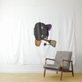 Tenture T-shirt Halloween surdimensionné (En situation (horizontale))