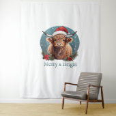 Tenture T-shirt indispensable à la vache de Highland (En situation)