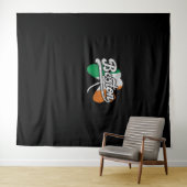 Tenture T-shirt irlandais de Boston (En situation (horizontale))