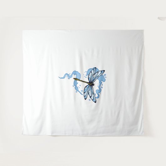 Tenture T-shirt libellules colorées (Devant (Horizontal))