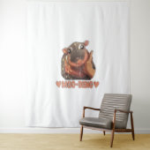 Tenture T-shirt Love Moo Deng (En situation)