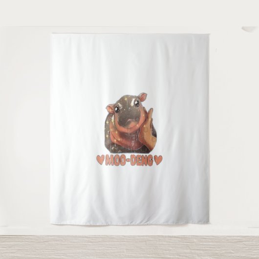 Tenture T-shirt Love Moo Deng (Devant)