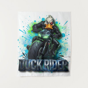 Tenture T-Shirt Motocyclette Canard Cyber Rider 3D