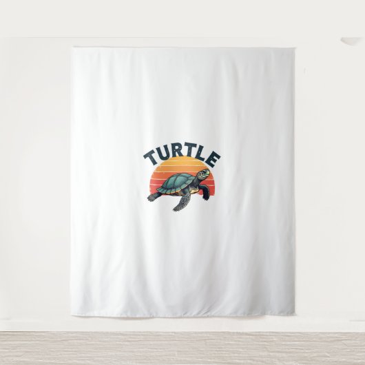 Tenture T-Shirt Tortue Rétro (Devant)