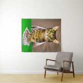 Tenture Tabby Cat Jouer Poker (En situation (horizontale))