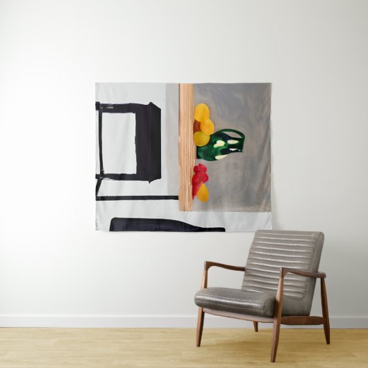 Tenture Table et outil d'abstraction moderne avec une vie  (En situation (horizontale))