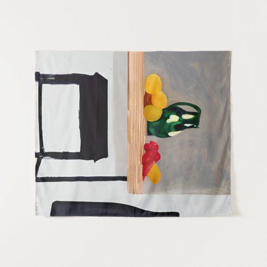 Tenture Table et outil d'abstraction moderne avec une vie  (Devant (Horizontal))