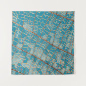 Tenture Tableau abstrait bleu et blanc (Devant (Horizontal))