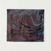 Tenture Tableau abstrait gris et rouge (Devant (Horizontal))