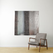 Tenture Tableau abstrait noir et blanc (En situation (horizontale))