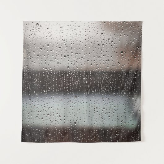 Tenture Tableau abstrait noir et blanc (Devant)