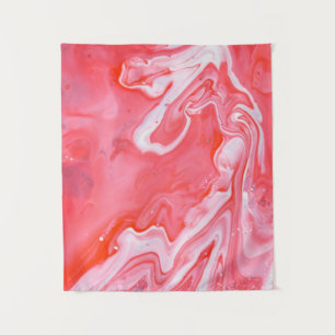 Tenture Tableau abstrait rouge et gris