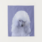 Tenture Tableau blanc standard de caniche - Art original d (Devant)