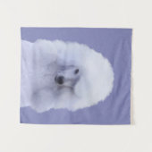 Tenture Tableau blanc standard de caniche - Art original d (Devant (Horizontal))