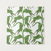 Tenture Tableau d'aquarelle blanc crocodile (Devant (Horizontal))