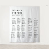 Tenture Tableau de disposition de sièges de mariage à l'éc (Devant)