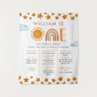 Tableau de jalons de 1er anniversaire Sunshine and