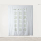 Tenture Tableau de Mariage bleu et gris vert Arrière-plan (Devant)