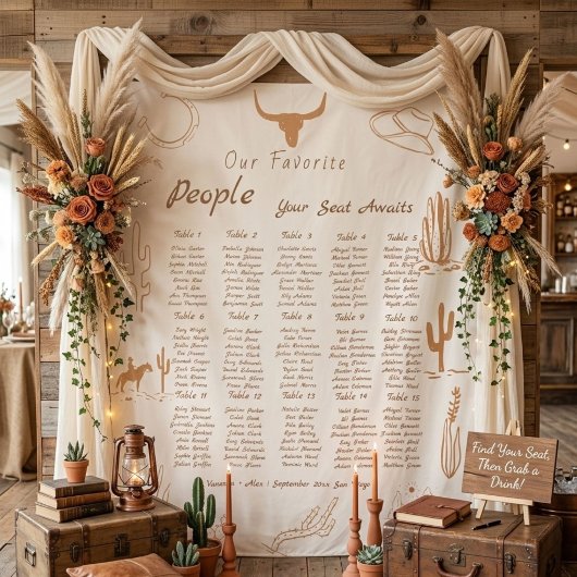Tenture Tableau de placement de mariage des personnes préf