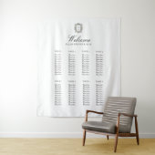 Tenture Tableau de placement de mariage élégant minimalist (En situation)