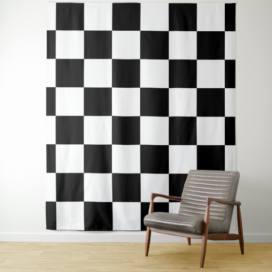 Tenture tableau d'échecs (En situation)