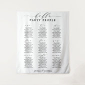 Tenture Tableau des sièges du Mariage des personnes de la  (Devant)