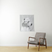 Tenture Tableau Dogo Argentino - Art Chien original (En situation)