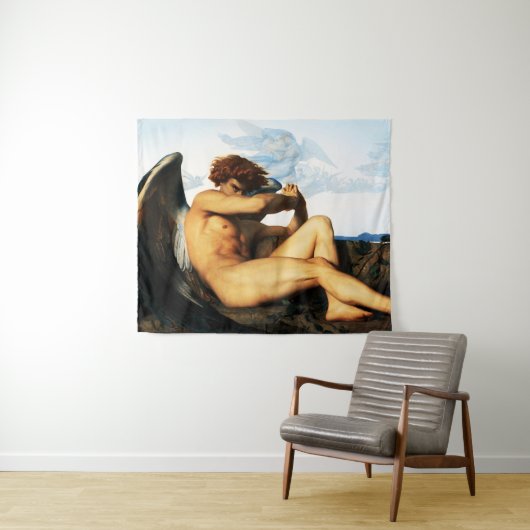 Tenture Tableau Fallen Angel par Alexandre Cabanel (En situation (horizontale))