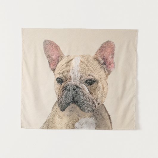Tenture Tableau Français Bulldog (Sable) - Joli Original D (Devant (Horizontal))