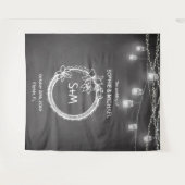 Tenture Tableau noir blanc Mariage photo - Tableau noir (Devant (Horizontal))