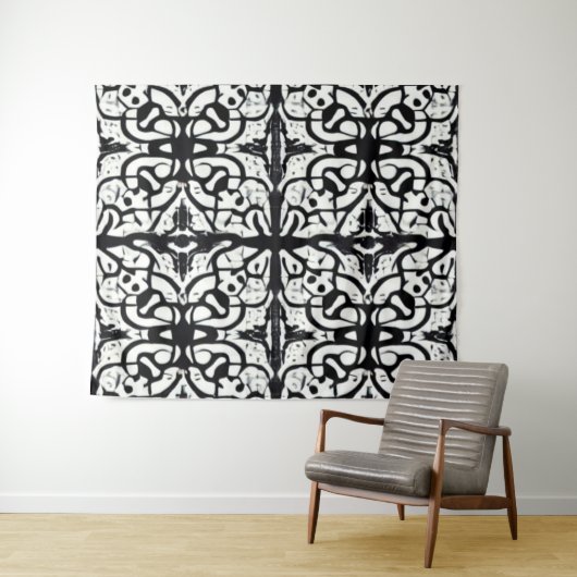 Tenture Tache d'encre (En situation (horizontale))