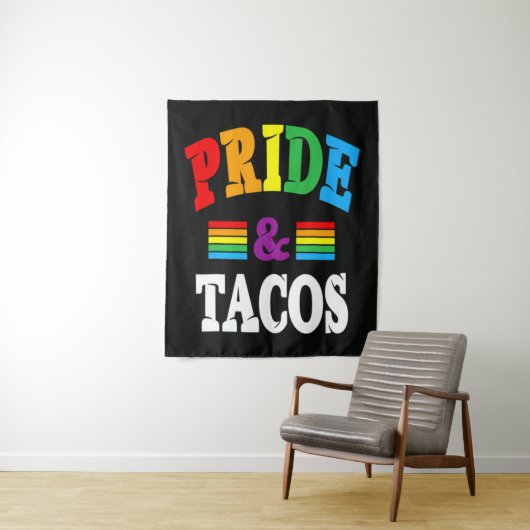 Tenture Tacos de la fierté Lgbt (En situation)