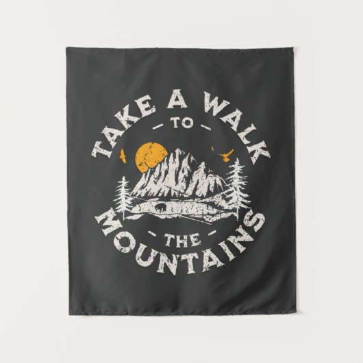 Tenture Take A Walk To The Mountains Outdoor Adventure (Devant)