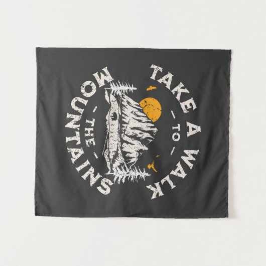 Tenture Take A Walk To The Mountains Outdoor Adventure (Devant (Horizontal))