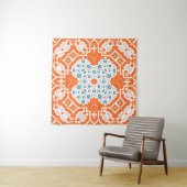 Tenture Talavera Mexicaine : Céramique Antique sans Seamle (En situation)