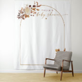 Tenture TALIA Bohemian Terracotta Arch Baby shower Bienven (En situation)