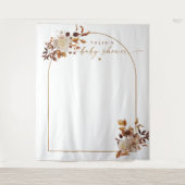 Tenture TALIA Bohemian Terracotta Arch Baby shower Bienven (Devant)
