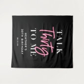 Tenture Talk 30 To Me 30e anniversaire toile de fond de fê (Devant (Horizontal))