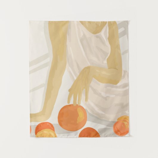 Tenture Tangerine Grace (Devant)