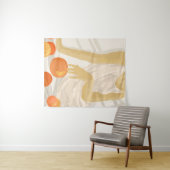 Tenture Tangerine Grace (En situation (horizontale))
