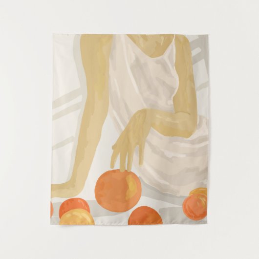 Tenture Tangerine Grace (Devant)