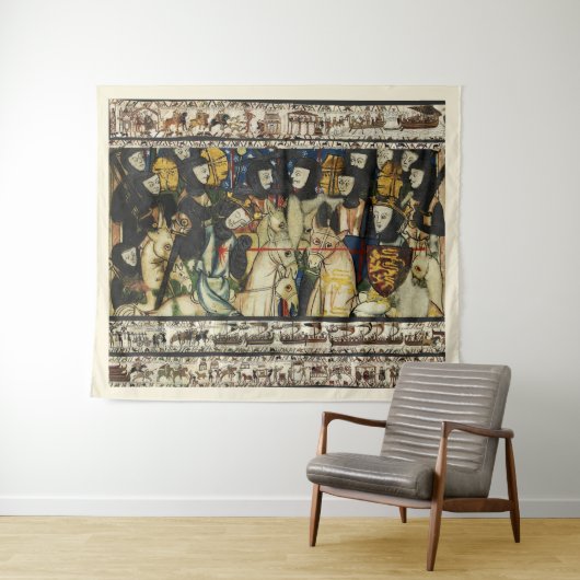 Tenture TAPESTRE BAYEUX 1066 Mort du roi Harold (En situation (horizontale))