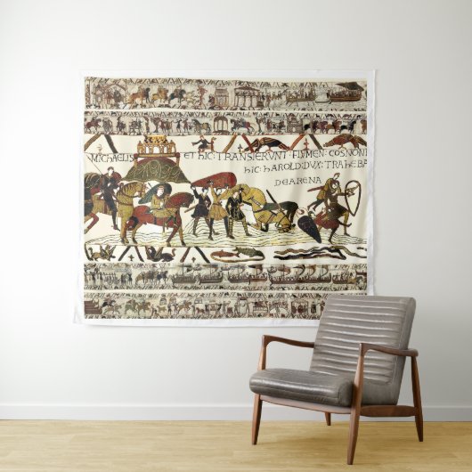 Tenture TAPESTRE BAYEUX William au Mont Saint-Michel (En situation (horizontale))