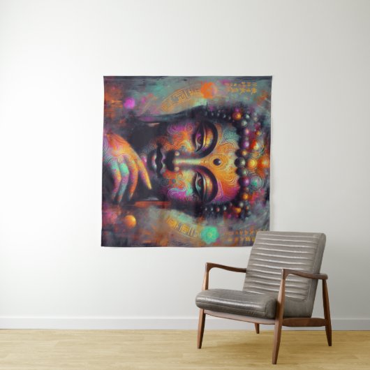TENTURE TAPESTRIES DE BUDDHA #1 (En situation (horizontale))